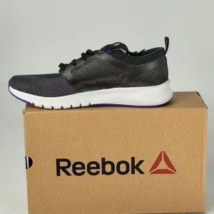 Reebok Womens Print Athlux Shatr Sneakers Shoes Purple Black Running 10M New
